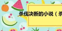 殺伐決斷的小說(殺伐決斷)