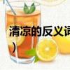 清涼的反義詞是什么標準答案（清涼的反義詞）