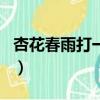 杏花春雨打一個生肖數字（杏花春雨打一生肖）