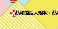 蔡和的后人現狀(蔡和森簡介)