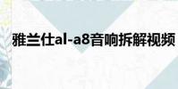 雅蘭仕al-a8音響拆解視頻(雅蘭仕al a8)