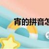 宵的拼音怎么讀音（宵的拼音和組詞）