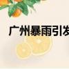 廣州暴雨引發泥石流（廣州暴雨引泥石流）