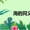 海的同義詞和含義（海的同義詞）
