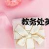 教務處英文怎么說（教務處英文）