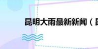 昆明大雨最新新聞(昆明 大雨)