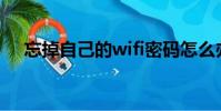 忘掉自己的wifi密碼怎么辦(忘掉自己)