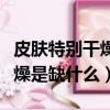 皮膚特別干燥是什么器官有問題（皮膚特別干燥是缺什么）