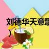 劉德華天意歌詞是什么意思（劉德華天意歌詞）