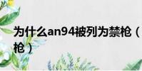 為什么an94被列為禁槍(為什么AN94是禁槍)