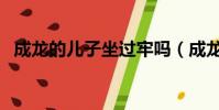 成龍的兒子坐過牢嗎(成龍的兒子叫什么)