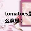 tomatoes是什么意思英語（tomatoes是什么意思）