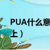 PUA什么意思網絡流行語（pua什么意思網上）