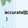 accurate比較級和最高級（accurate比較級）