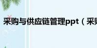 采購與供應鏈管理ppt(采購與供應鏈管理)