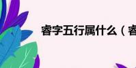 睿字五行屬什么(睿風手機)