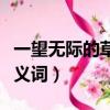 一望無際的草原像什么比喻句（一望無際的反義詞）