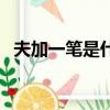 夫加一筆是什么字兒（夫加一筆是什么字）
