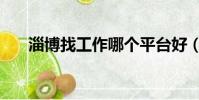 淄博找工作哪個平臺好(淄博找工作)