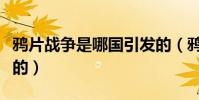 鴉片戰爭是哪國引發的(鴉片戰爭是哪國發起的)