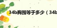 34b胸圍等于多少(34b胸圍是多少)