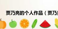 賈乃亮的個人作品(賈乃亮的個人資料)