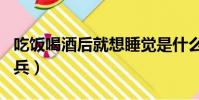 吃飯喝酒后就想睡覺是什么原因(cf黃金火箭兵)