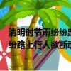 清明時節雨紛紛路上行人欲斷魂是什么情景（清明時節雨紛紛路上行人欲斷魂是什么節日）