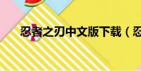 忍者之刃中文版下載(忍者之刃配置)