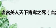 唐宮美人天下青鸞之死(唐宮美人天下青鸞)