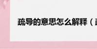 疏導的意思怎么解釋(疏導的意思)