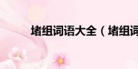 堵組詞語大全(堵組詞語和拼音)