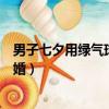 男子七夕用綠氣球向女友求婚（男子七夕用綠氣球向女友求婚）