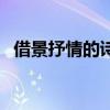 借景抒情的詩句及賞析（借景抒情的詩句）