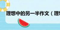 理想中的另一半作文(理想中的另一半)