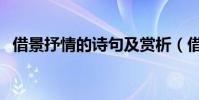 借景抒情的詩句及賞析(借景抒情的詩句)