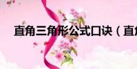 直角三角形公式口訣(直角三角形公式)