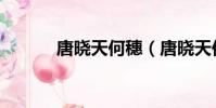 唐曉天何穗(唐曉天何穗結婚)