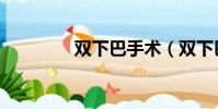 雙下巴手術(雙下巴手術)