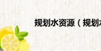 規劃水資源(規劃水資源)