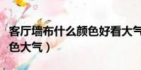 客廳墻布什么顏色好看大氣(客廳墻布什么顏色大氣)