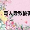 罵人導致被害人心理疾病（罵人導游被罰）