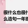 很什么也很什么造句子一年級（很什么也很什么造句一年級）
