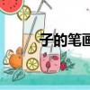 子的筆畫順序怎么寫（子的筆畫）