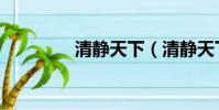 清靜天下(清靜天下第一)