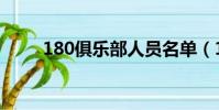 180俱樂部人員名單(180俱樂部)
