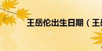 王岳倫出生日期(王岳倫照片)