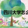 四川大學怎么樣好不好（四川大學怎么樣）