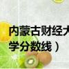 內蒙古財經大學分哪幾個學院（內蒙古財經大學分數線）