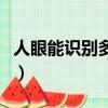 人眼能識別多少像素（人眼能識別多少種顏色）